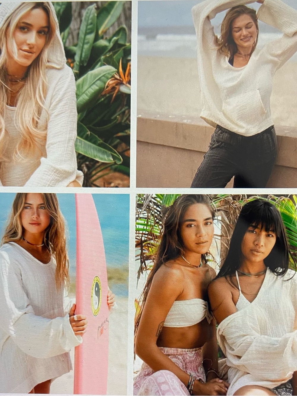 Lotus & Luna Cream Baja Pullover